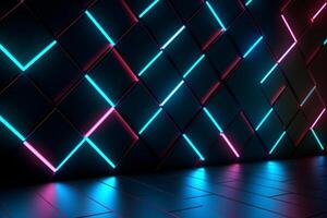 Sleek Modern Geometric Glowing Shapes Outline Background photo