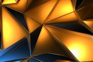Sleek Modern Geometric Glowing Shapes Outline Background photo