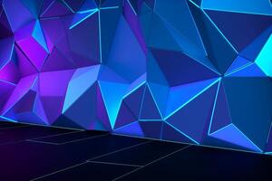 Sleek Modern Geometric Glowing Shapes Outline Background photo