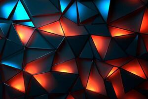 Sleek Modern Geometric Glowing Shapes Outline Background photo
