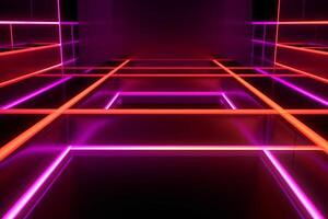 Sleek Modern Geometric Glowing Shapes Outline Background photo