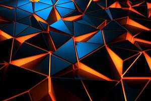 Sleek Modern Geometric Glowing Shapes Outline Background photo