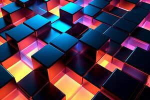 Sleek Modern Geometric Glowing Shapes Outline Background photo