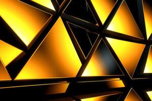 Sleek Modern Geometric Glowing Shapes Outline Background Generative AI photo