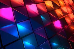 Sleek Modern Geometric Glowing Shapes Outline Background photo