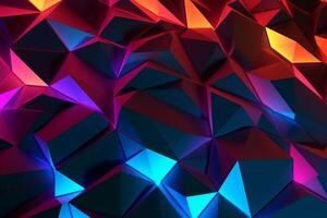 Sleek Modern Geometric Glowing Shapes Outline Background photo