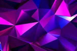 Sleek Modern Geometric Glowing Shapes Outline Background Generative AI photo