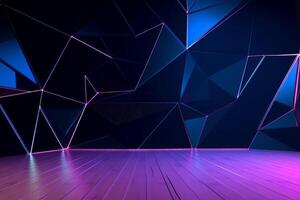 Sleek Modern Geometric Glowing Shapes Outline Background photo