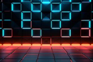 Sleek Modern Geometric Glowing Shapes Outline Background photo