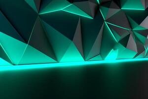 Sleek Modern Geometric Glowing Shapes Outline Background photo