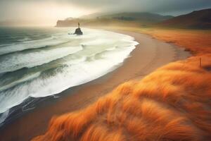 Stormy Weather Beachscape photo