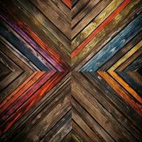 Unique Colorful Wooden Texture Background Generative AI photo