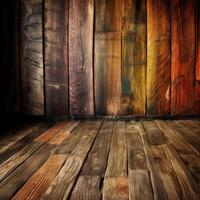 Unique Colorful Wooden Texture Background Generative AI photo