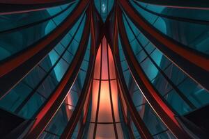 Unique Alien Otherworldly Futuristic Architecture Themed Background Design photo