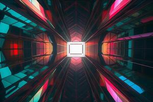 Unique Alien Otherworldly Futuristic Architecture Themed Background Design photo