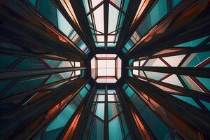 Unique Alien Otherworldly Futuristic Architecture Themed Background Design photo