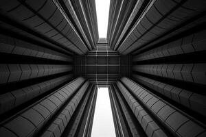 Unique Alien Otherworldly Futuristic Architecture Themed Background Design photo