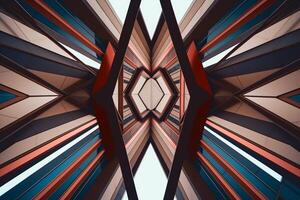 Unique Alien Otherworldly Futuristic Architecture Themed Background Design photo