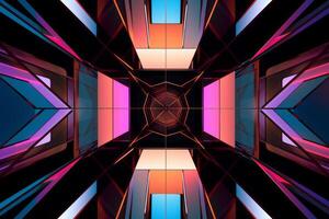 Unique Alien Otherworldly Futuristic Architecture Themed Background Design photo