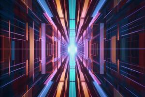 Unique Alien Otherworldly Futuristic Architecture Themed Background Design photo