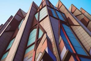 Unique Alien Otherworldly Futuristic Architecture Themed Background Design photo