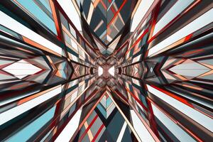 Unique Alien Otherworldly Futuristic Architecture Themed Background Design photo