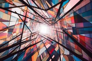Unique Alien Otherworldly Futuristic Architecture Themed Background Design photo