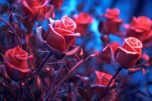 Unique Otherworldly Roses Texture Background photo