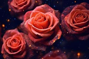 Unique Otherworldly Roses Texture Background photo