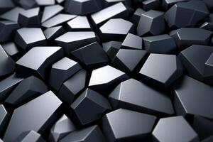 Voronoi Blocks Pattern Texture Background photo