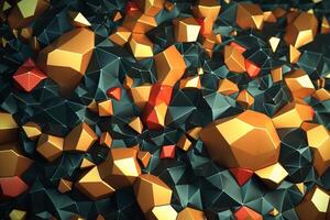 Voronoi Blocks Pattern Texture Background photo