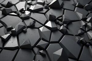 Voronoi Blocks Pattern Texture Background photo