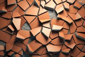 Voronoi Blocks Pattern Texture Background photo