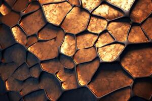 Voronoi Blocks Pattern Texture Background Generative AI photo