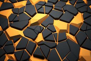 Voronoi Blocks Pattern Texture Background Generative AI photo