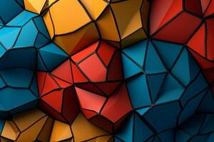Voronoi Blocks Pattern Texture Background photo