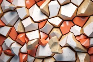 voronoi bloques modelo textura antecedentes generativo ai foto