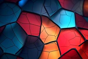 Voronoi Blocks Pattern Texture Background photo