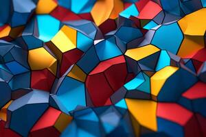 Voronoi Blocks Pattern Texture Background photo