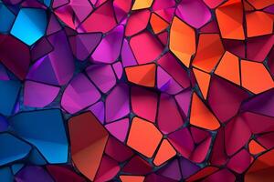 Voronoi Blocks Pattern Texture Background photo
