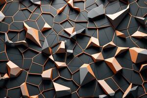 Voronoi Blocks Pattern Texture Background photo