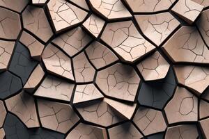 Voronoi Blocks Pattern Texture Background photo