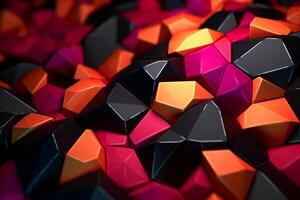 Voronoi Blocks Pattern Texture Background photo