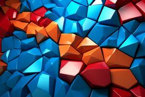 Voronoi Blocks Pattern Texture Background photo