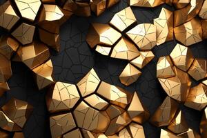 Voronoi Blocks Pattern Texture Background photo