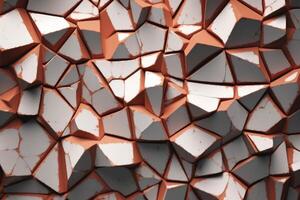 Voronoi Blocks Pattern Texture Background Generative AI photo