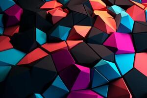 Voronoi Blocks Pattern Texture Background photo
