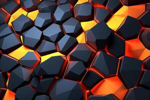 Voronoi Blocks Pattern Texture Background photo