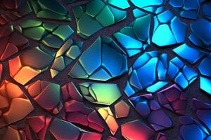 Voronoi Blocks Pattern Texture Background photo