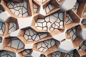 Voronoi Blocks Pattern Texture Background photo